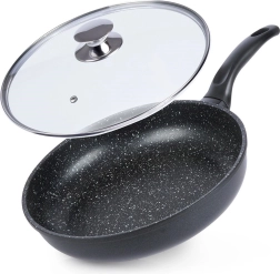 Sartén de granito con tapa de vidrio ORION Grande 28 cm