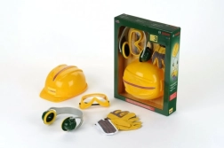 Set de seguridad infantil BOSCH mini: casco, gafas, protectores auditivos y guantes de Klein