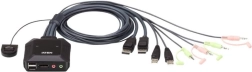 Conmutador KVM USB DP de 2 puertos CS22DP
