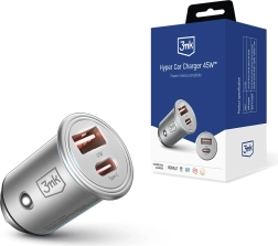Cargador de coche 3mk Hyper Car Charger 45W USB‑C + USB‑A