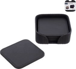 Posavasos Gentleman con soporte de 10 × 10 cm - 4 unidades