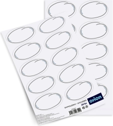 Etiquetas blancas autoadhesivas para tarros, 20 uds.