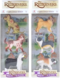 Perros de plástico de 7 cm - 3 uds. – Set 2