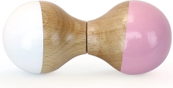 VILAC sonajero de madera para bebés, blanco-rosa