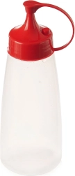Botella de plástico para salsas de 525 ml con dosificador