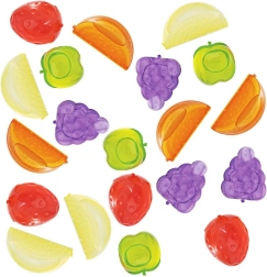 Cubitos de hielo reutilizables con forma de fruta, 20 uds.