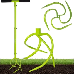 Cultivador de jardín manual GARDLOV con altura ajustable de 90–100 cm