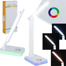 Lámpara de mesa LED plegable con control táctil y retroiluminación RGB, USB