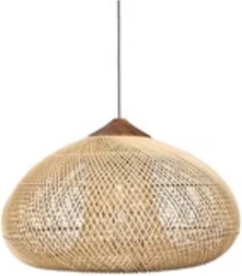 Lámpara colgante de ratán 50 cm – Natural