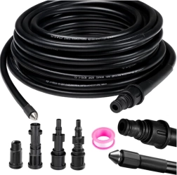 Manguera de limpieza de desagües con adaptadores Ruhhy de 20 m