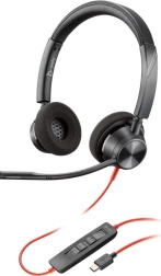 Auriculares estéreo Poly Blackwire 3320 USB-C/A