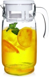 Jarra de vidrio con tapa 2 l