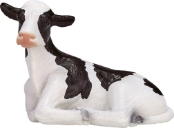 Figura de ternero holstein acostado