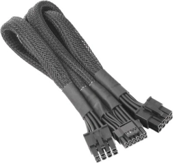 Adaptador de cable de alimentación PCIe Gen5 2x 8pin a 12+4pin 12VHPWR, 600 mm