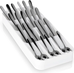 Organizador blanco para cajón de cubiertos 39 × 17 cm