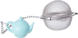 Colador metálico para té de 5 cm con cadena