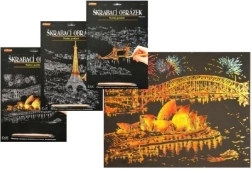 ARTLOVER imagen para rascar dorada – vista nocturna de la Ópera de Sídney