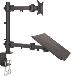 Soporte de escritorio para monitor de 13–27'' y portátil 2 en 1 L-23