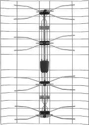 Antena exterior Solight DVB-T2 con amplificador integrado de 35 dB