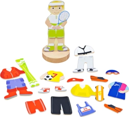 Puzle magnético de vestir actividades deportivas Bigjigs Toys