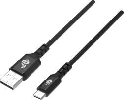 Cable USB-C 1,5 m de silicona negro
