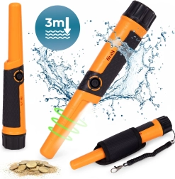 Pinpointer detector de metales manual e impermeable con linterna LED