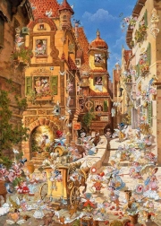 Puzzle de 1000 piezas – ciudad romántica, día