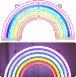 Lamparita decorativa LED de neón arcoíris