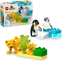 LEGO® DUPLO® 10442 Familias de animales salvajes: pingüinos y leones