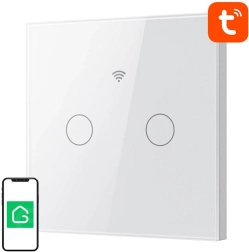 Interruptor de luz inteligente táctil Wi‑Fi GOSUND SLS2, doble, Tuya