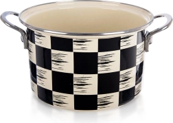 Olla esmaltada de damero 20 cm, 3 l