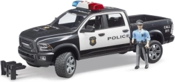 Coche todoterreno policial RAM de Bruder con policía