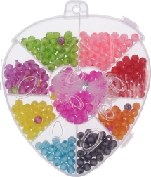 Set de cuentas con forma de fresa 90 g