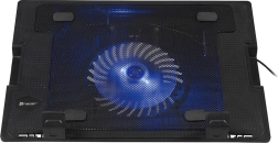 Base refrigerante para portátil TRACER Icestorm 12–17″ con ventilador LED azul
