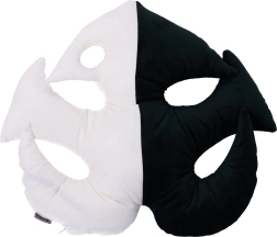 Cojín decorativo de peluche con forma de hoja – Typ 2