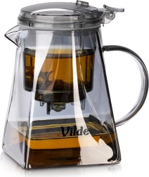 Tetera de vidrio con infusor de vaciado 730 ml