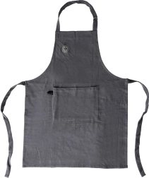 Delantal de cocina de algodón con ajuste y bolsillo
