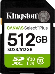Tarjeta de memoria SD 512 GB Canvas Select Plus Gen3 150 MB/s