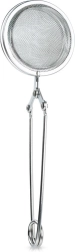 Colador de acero inoxidable para té a granel con pinzas 5 × 16 cm