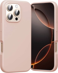 Funda de silicona Vention para iPhone 16 Pro con MagSafe (rosa)