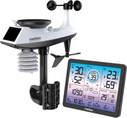 Estación meteorológica con medición de viento y precipitaciones