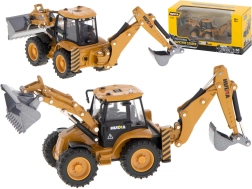 Modelo metálico de retroexcavadora con cucharas móviles 1:50 H-TOYS