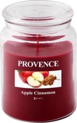 Vela aromática en vaso con aroma a manzana y canela PROVENCE, 95 horas