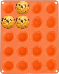 Molde de silicona para mini muffins 20 uds ORION