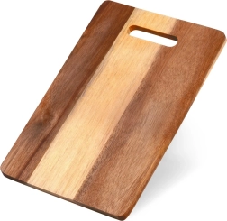 Tabla de cortar de madera de acacia 30 × 20 cm con asa