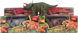Dinosaurio caminante luminoso a pilas para niños