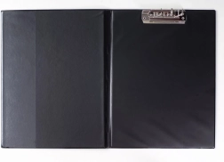 Carpeta A4 con sujeta-documentos rápido superior, de plástico