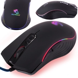 Ratón gaming óptico RGB con cable