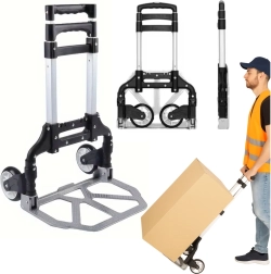 Carrito de transporte plegable de aluminio ligero 70 kg