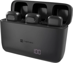 Micrófono de solapa inalámbrico para Lightning NATEC Hopper 2 uds